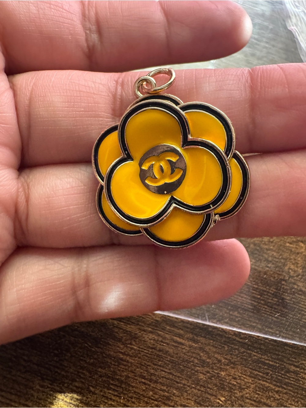 Chanel Camellia yellow vintage charm